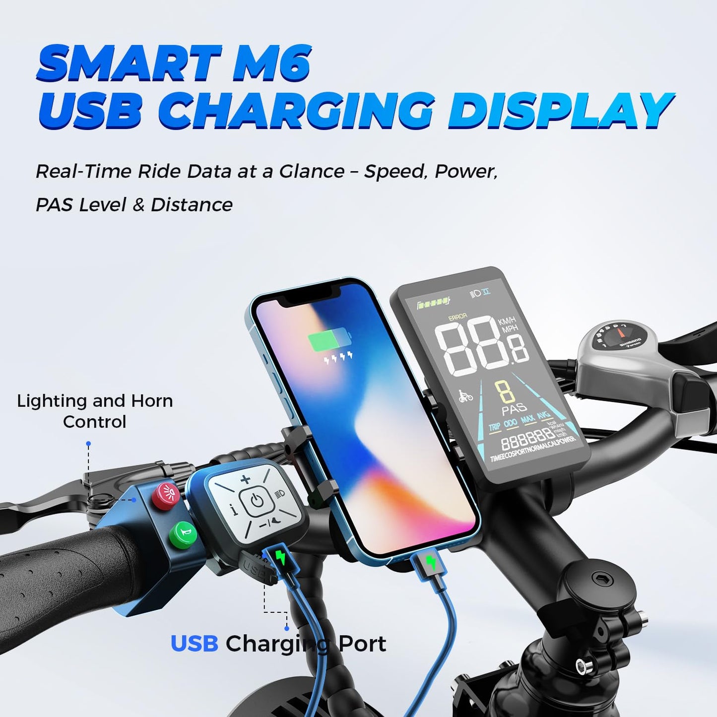 Aipas M1 pro Electric Bike, 1800W Peak Motor Electric Bike for Adults, 26'' x 4.0'' Fat Tire Ebike, 48V 17.5Ah Electric Mountain Bike, 36MPH Electric Bicycle, 85 Miles, 7 Speed 110NM with Front Basket