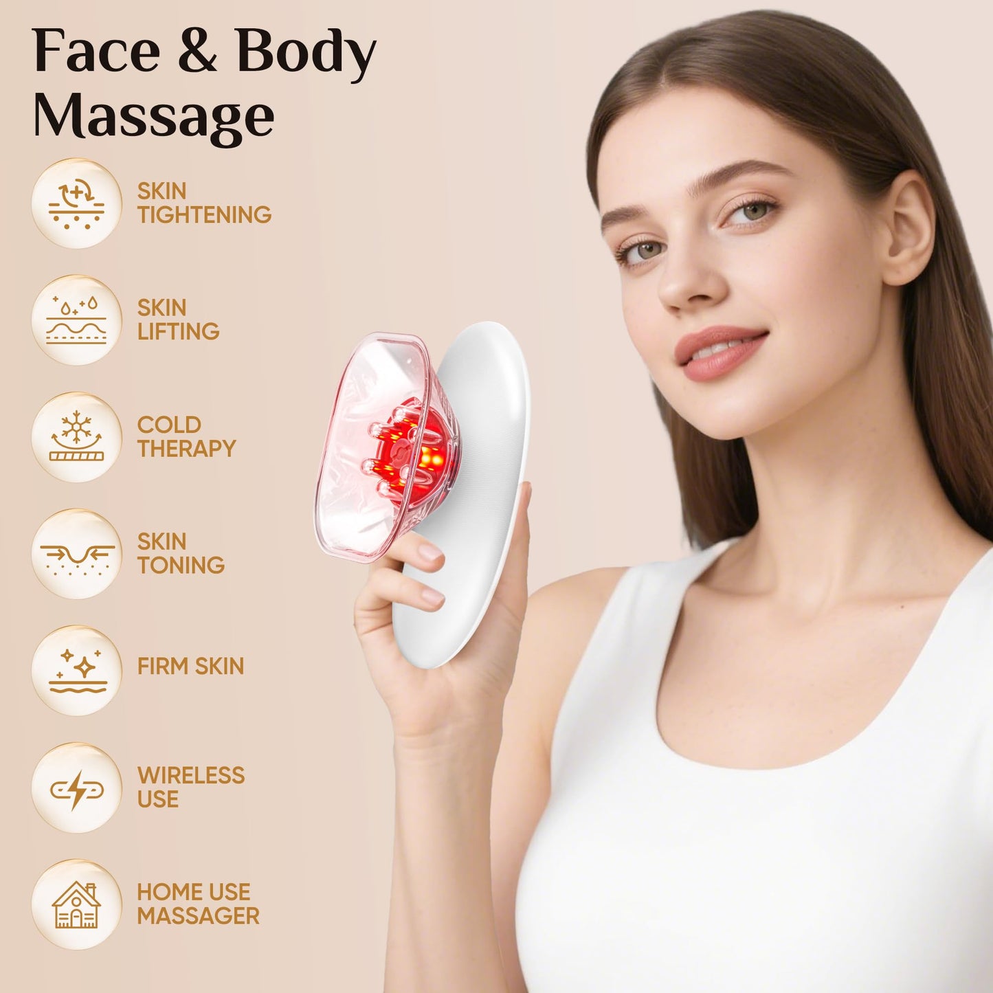 recgovt 3 in 1 Body Sculpting Massager, Skin Tightening Device for Body, Portable Cellulite Machine for Home Use, Suitable for Thighs, Abdomen, Waist,Effectively Tightens The Skin