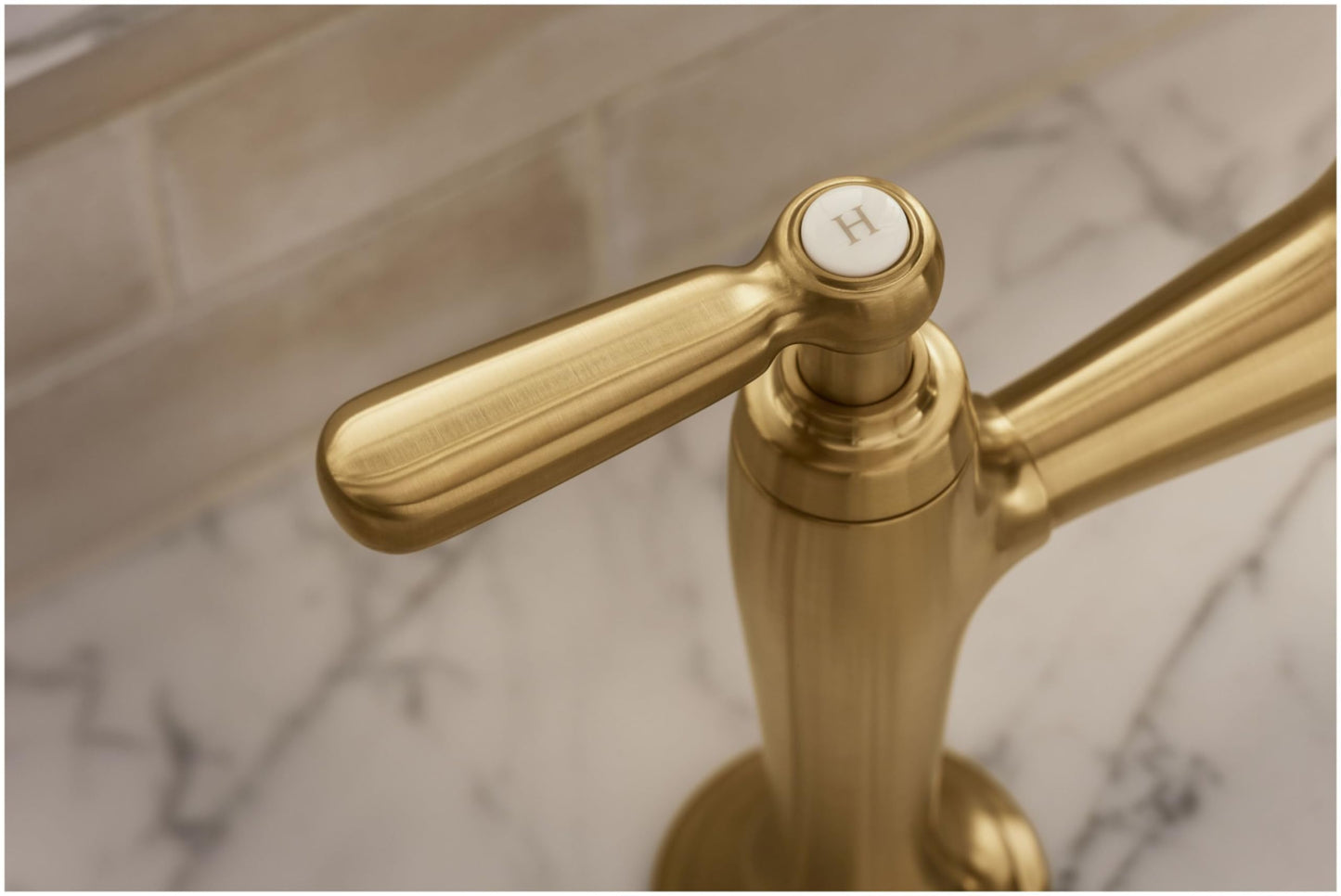 Kohler K28356-CP Edalyn by Studio McGee 1.5 GPM Widespread Bridge Kitchen Faucet - Includes Side Spray Polished Chrome