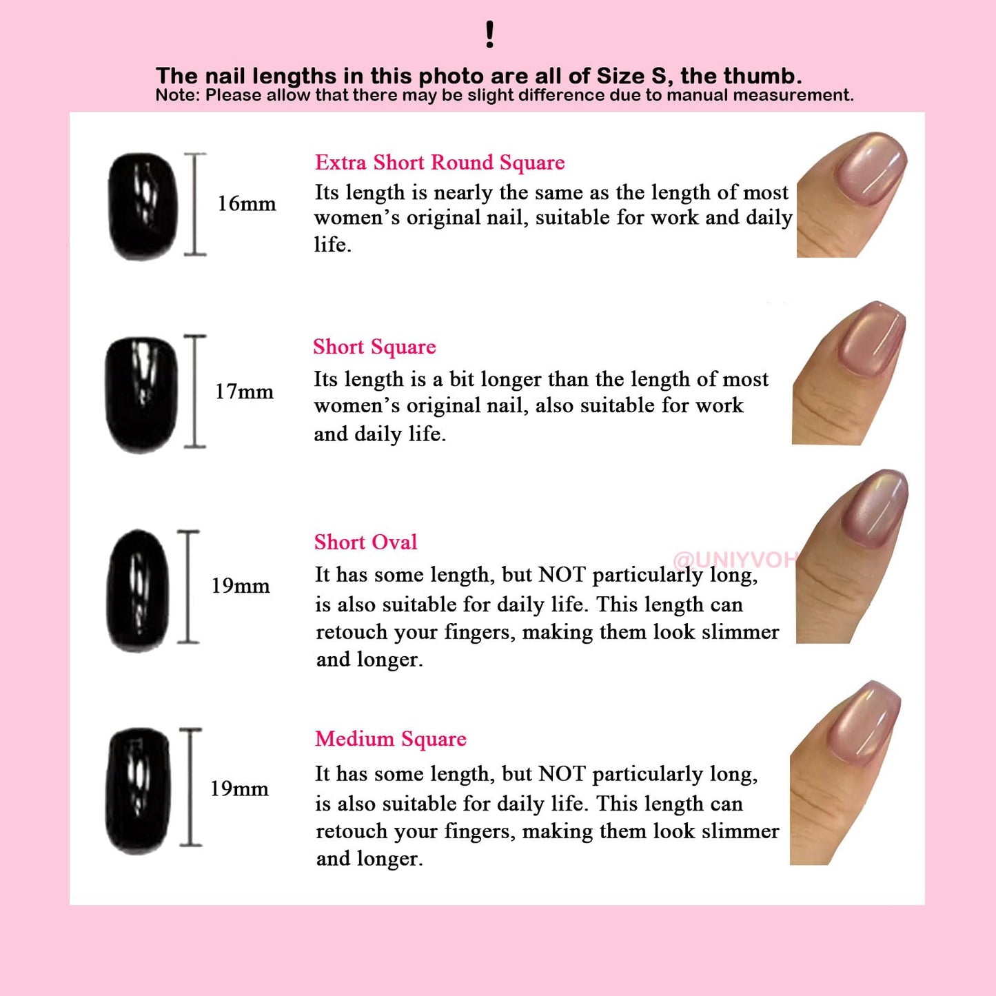 Cat Eye Press on Nails Handmade Short Oval/Square/Round False Nails with French Tip/Aurora/Magnetic Shimmer Designs (Jelly#Square Emerald, Small)