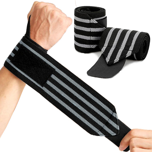 WanOneGrip Wrist Wraps for Weightlifting Gym 18" Wrist Straps Support for Heavy Duty Thumb Loop for Powerlifting,Bench,Training,Elastic Wrist Brace Straps Lifting for Men & Women Work Out