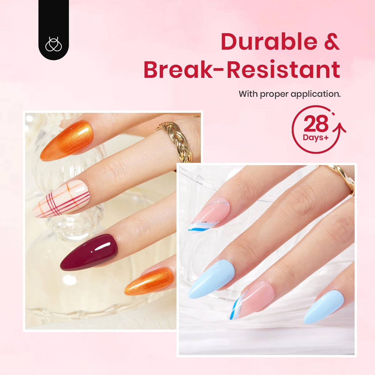 Beetles Gel Almond Medium Nail Tips Clear, 500Pcs 10 Sizes Pre-Shaped Full Cover Soft Acrylic False Nail Tips Almond Shape Easy DIY Press On Fake Nail Extension Salon Gift for Women