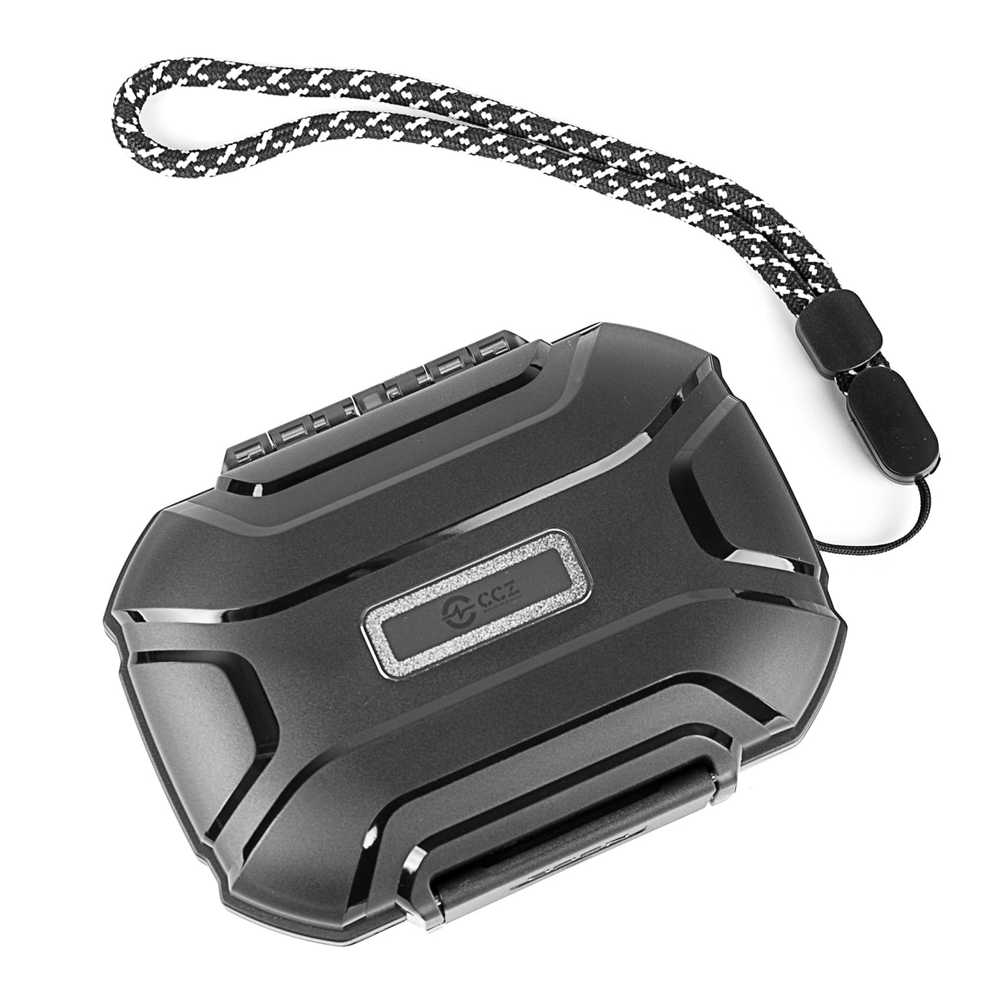 CCZ ZC01 in Ear Monitor Case, Portable Earbud IEMs Case, Waterproof Earphone Storage Box, Travel Carrying Organizer for Headphones, IEM Cables, Fit for KZ ZS10 Pro/ZS10 Pro X/ZS12 Pro X (Black)