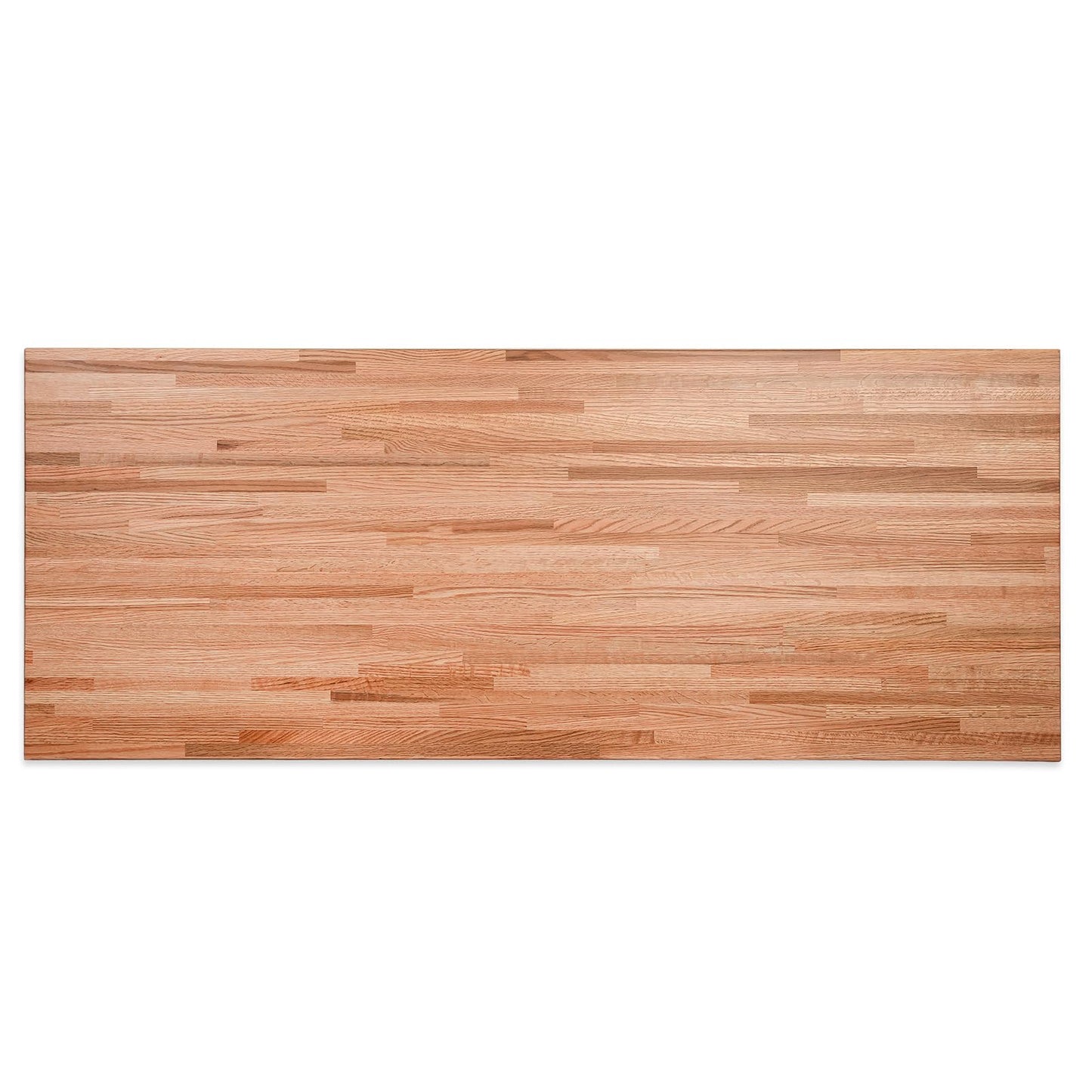 CONSDAN Butcher Block Counter Top, USA Grown Oak Solid Hardwood Countertop, Wood Slabs for Kitchen, Reversible, Both Side Polished, Prefinished with Food-safe Oil, 1.5" Thickness, 60" L x 25" W