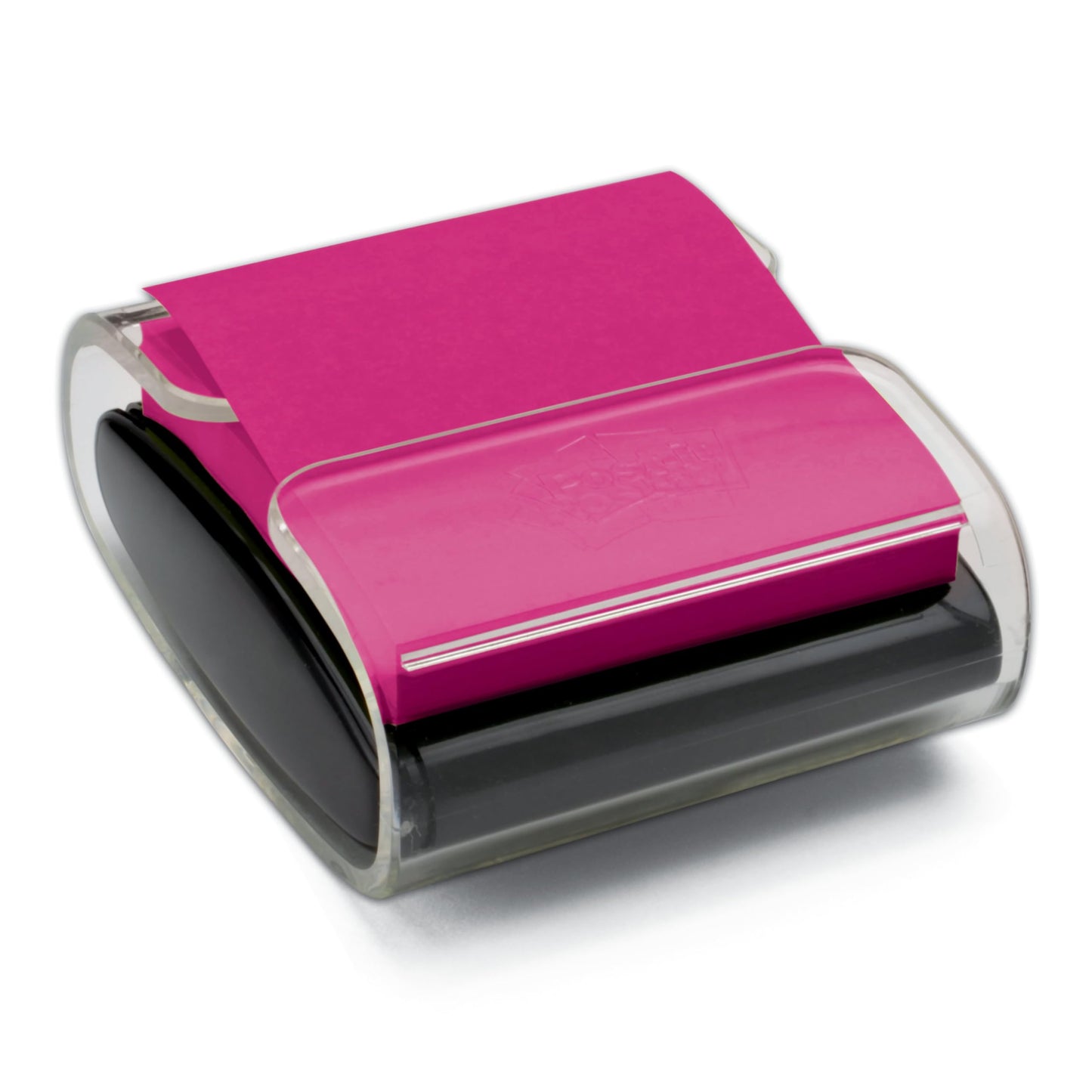 Post-it Pop-up Notes Dispenser, 3x3 in, Black Base Clear Top, Pack Includes Dispenser and a 45-Sheet Pad of Pop-up Notes (WD-330-BK)