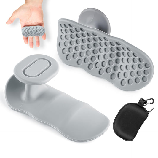 Kenilah Weight Lifting Gloves Rubber Gym Grips for Men Women, Weightlifting Anti-Slip Workout Grips for Weight Lifting, Dumbbell, Deadlift, Bar Pad Pull Up Grippers, Gym Training and Exercise (Gray)
