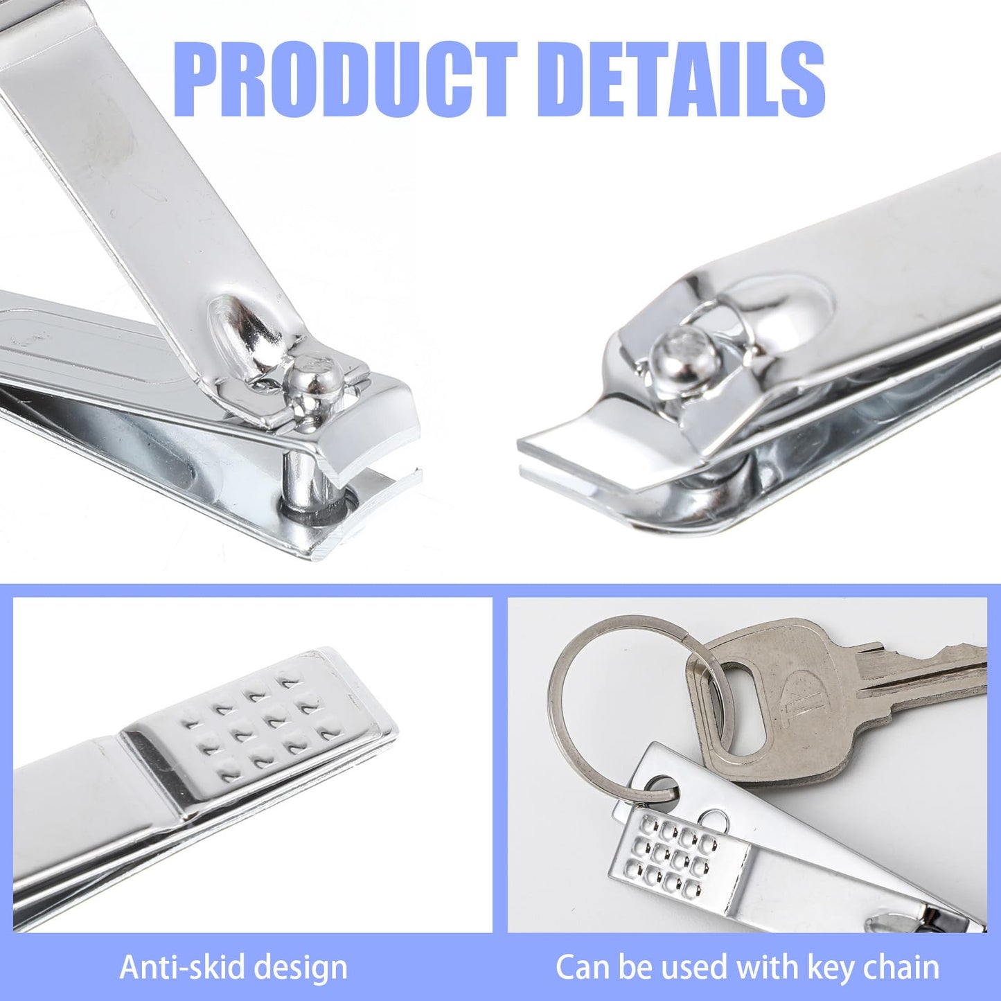 12 Sets Nail Clippers Pedicure Kit Manicure Set for Men, 8 in 1 Stainless Steel Professional Nail Care Tools Set for Travel or Home, Perfect Gifts for Women and Men (Black)
