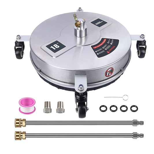 Pressure Washer Surface Cleaner Surface Cleaner Attachment 18inch Driveway Cleaning Equipment for Cleaning Outdoors Pathway Patio Sidewalks