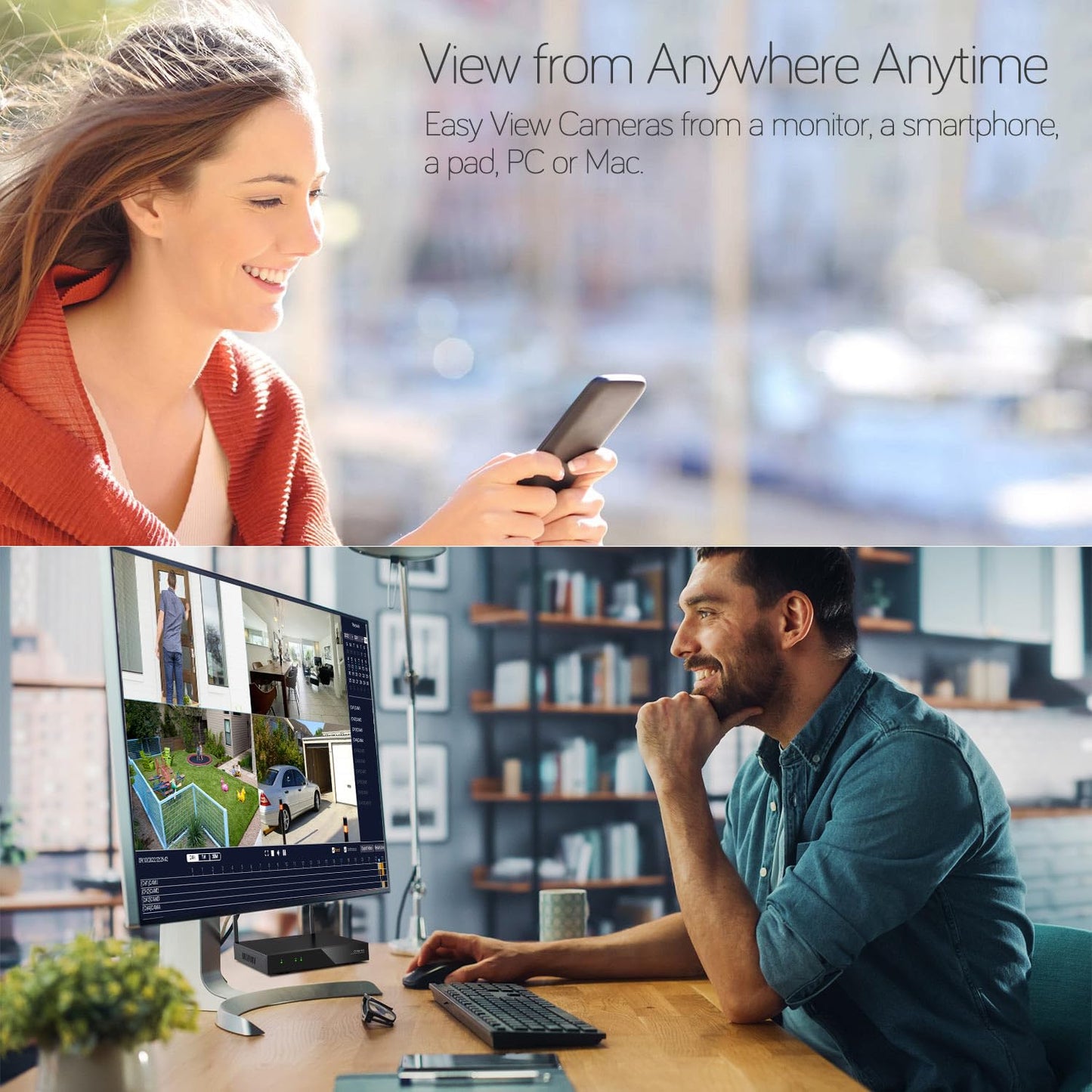 XMARTO [16 Dual-Lens Camera Bundle] 32-View Long Range WiFi6 Mesh Security System, 16CH 4K Dual Band NVR, 4MP 180°+Static FOV & 360°PTZ AI Tracking, 24/7 Plug-in Surveillance, 1TB HDD, No Monthly Fee