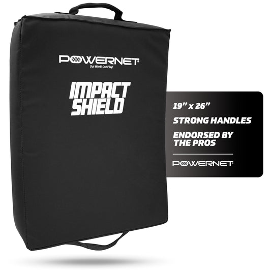 PowerNet Impact Shield, Heavy Duty Impact Pad for Contact Sports - Football, Basketball, Soccer, Rugby & Martial Arts Training Equipment, Durable Sports Pad with Multi-Handle Grips