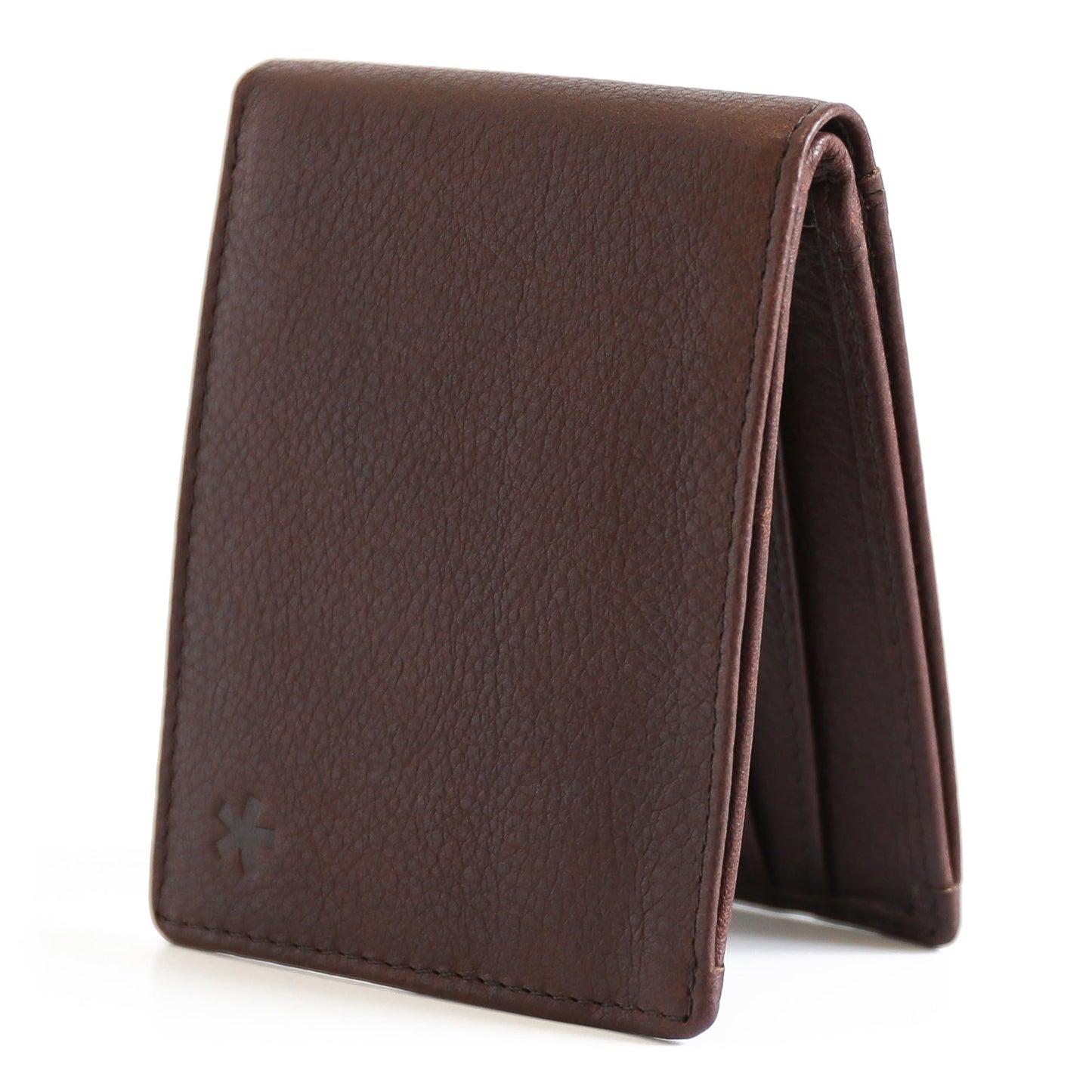 Swear Brands Full-Grain Leather Wallet | Slim RFID Blocking Bifold Design with Cash Pocket & Card Pull Strap | Holds 1-12 Cards | Stylish & Durable (Walnut)