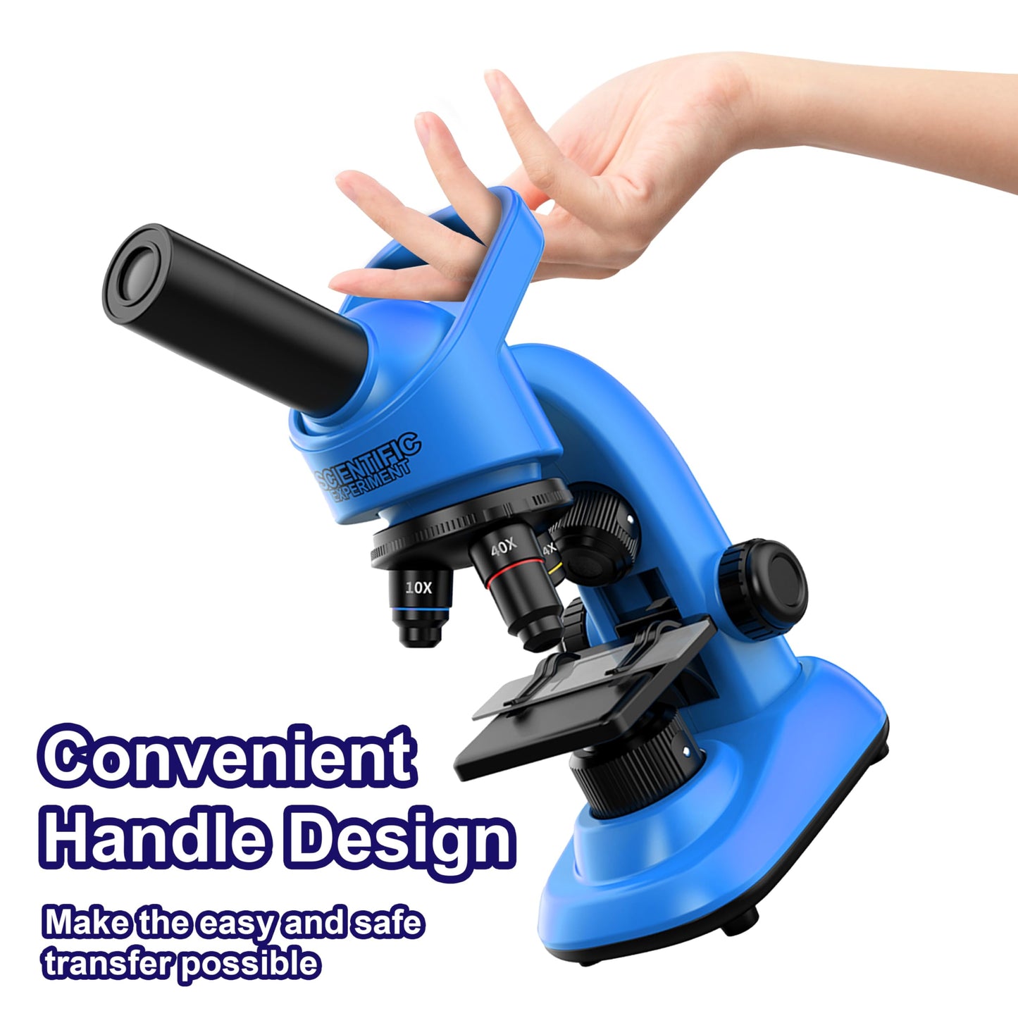 Kids Microscope,40-1600x Microscope Kit for Kids Beginners Children,STEM Kit,Prepared Slides,LED Light and Configured Various Operating Tools- Science Experiment Toy for Kids Ages 6-12