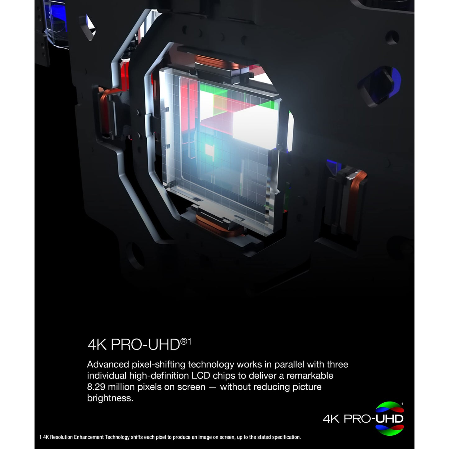 Epson Home Cinema LS11000 4K PRO-UHD Laser Projector HDR, HDR10+, 2500 Lumens Color & White Brightness, HDMI 2.1, Motorized Lens,Focus, Zoom, 3840 x 2160, 120 Hz,Media Room, Gaming
