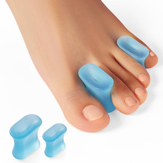 Welnove Upgraded Gel Toe Separators – 12-Pack Bunion Pads – Toe Spacers for Straightening Overlapping Toes, Bunions, Calluses – Soft Silicone Bunion Corrector for Men and Women