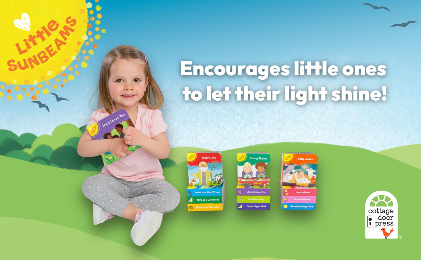 My Little Learner Library: Bible Stories - Christian (12 Board Books) for Toddlers