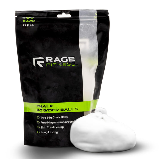Rage Fitness Gym Chalk Balls, Magnesium Carbonate Athletic Chalk for Excellent Grip, Gym Workout Grip Chalk, Weightlifting, Gymnastics - 2 pack