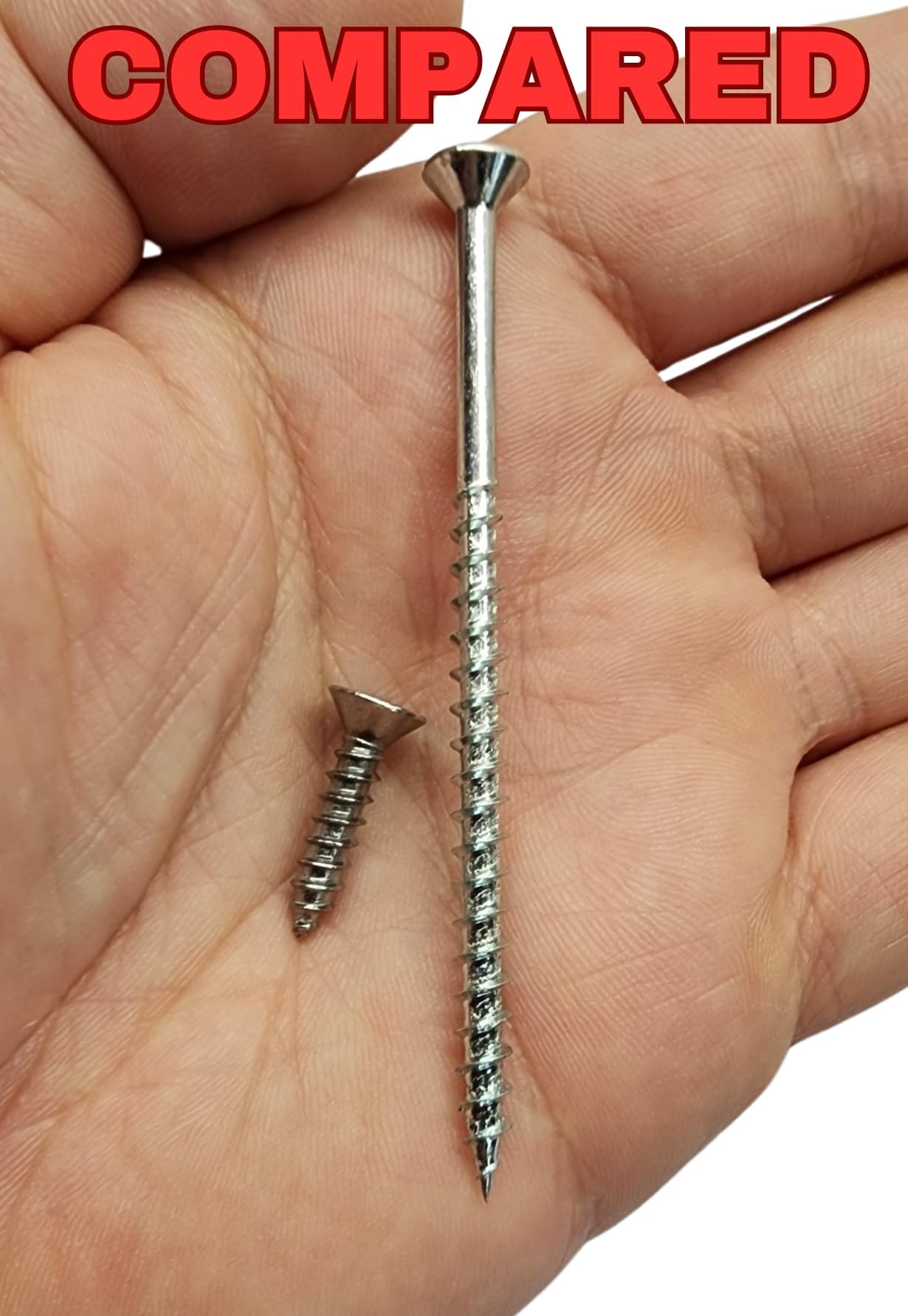 Reinforced Door Screw Kit for Strike Plates, Deadbolt Plates, and Hinges. 3-inch Screws and Screwdriver Bit, Makes Doors Kick Resistant, Home Security Upgrade