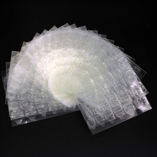 Ivtor Nail Adhesive Tabs, 20 Sheets (480pcs), Transparent, Waterproof, Variety Pack, Press-On Nail Adhesive Tabs