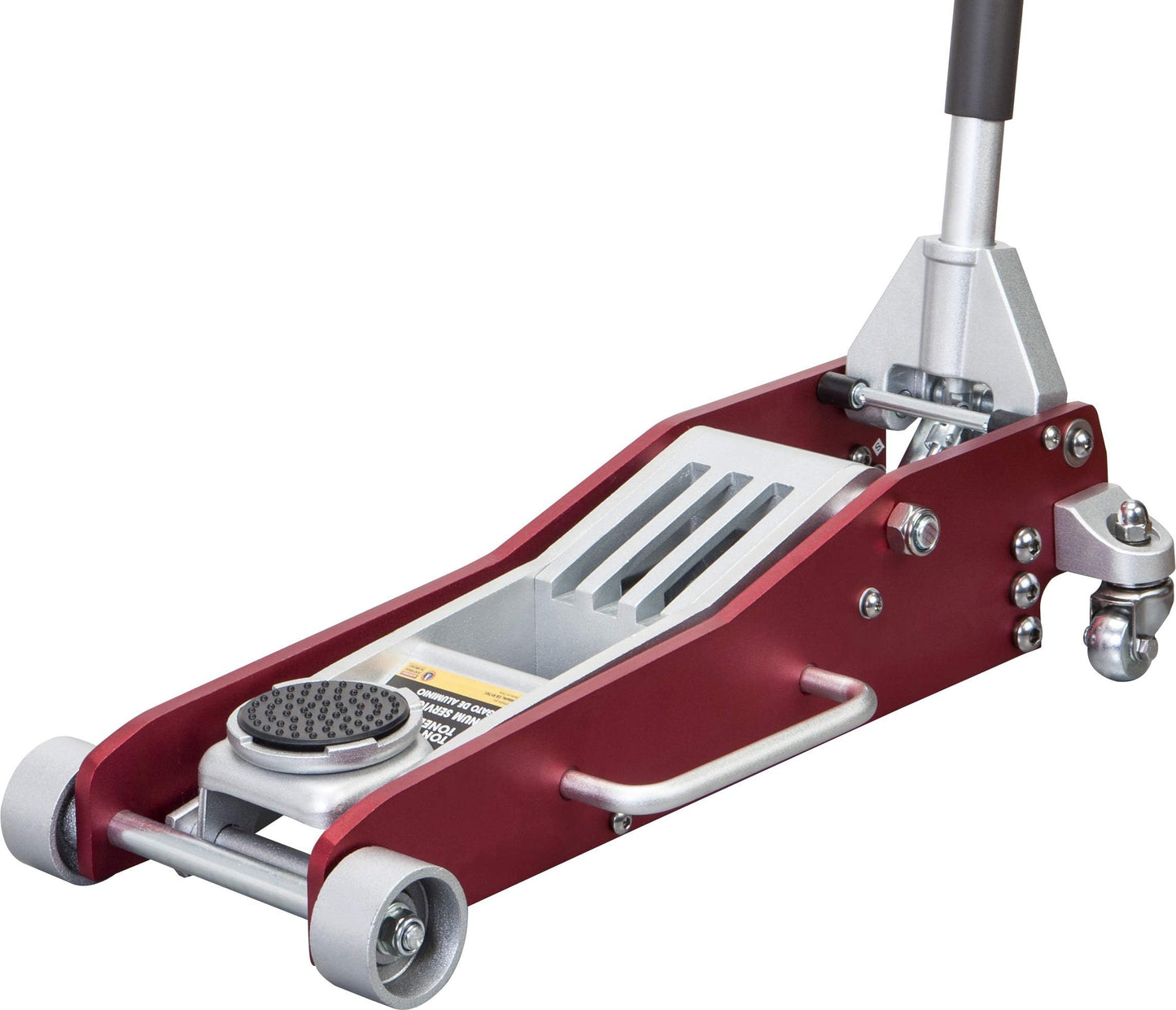 Big RED Floor Jack 3 Ton,Full Aluminum Ultra Lightweight Low Profile Car Jack with Dual Piston Quick Lift Pump,Hydraulic Racing Floor Jack for Vehicle,6,000 lb Capacity,Red