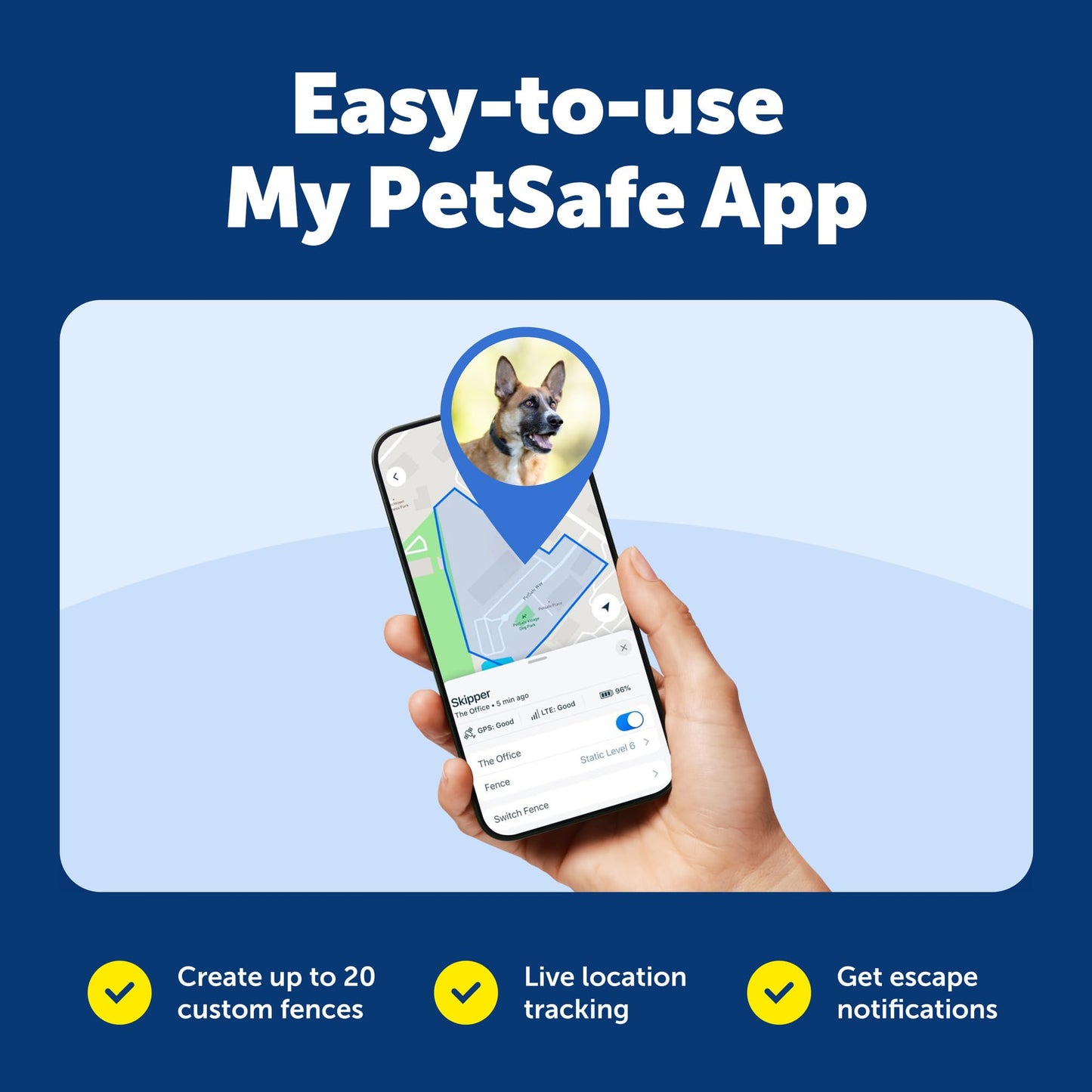 PetSafe Guardian GPS Dog Fence - Advanced AccuGuard Technology - Wireless Virtual Fence - No Subscription Required - Waterproof Collar with Long Lasting Battery - Easy to Set Up