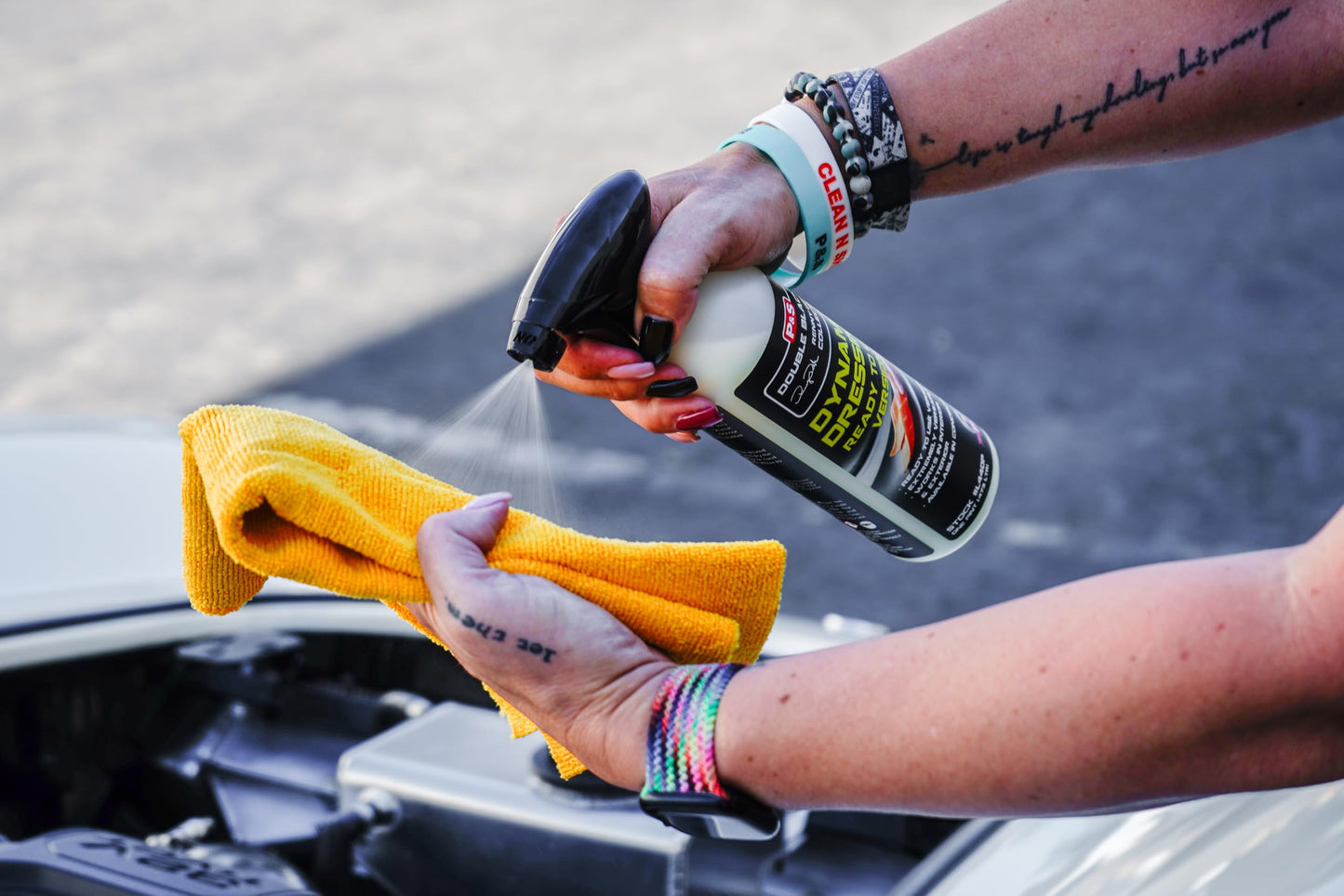 P & S Professional Detail Products Dynamic Dressing Hyper Concentrate – Versatile Tire, Trim & Engine Dressing – Adjustable Gloss Finish & UV Protection - 1 Gallon