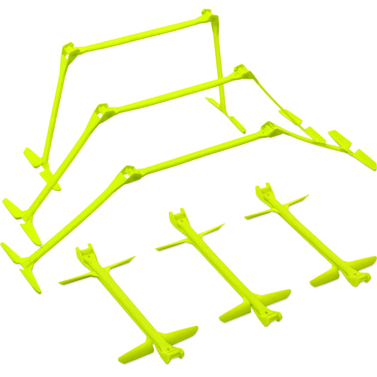 QUICKPLAY PRO Quick-Click Adjustable Speed Hurdles, Set of 6 | 3 Heights in One (6", 9", 12") | All-in-One Agility & Plyometric Training Hurdles | Patented, Portable & Durable