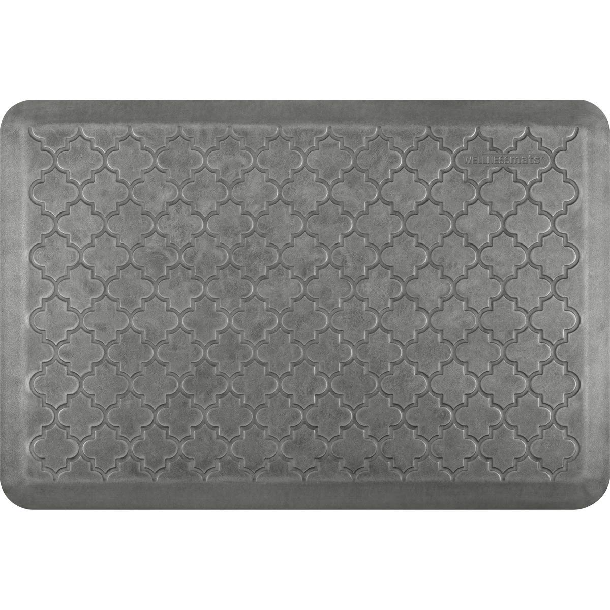 WellnessMats Trellis Collection Anti-Fatigue Floor Mat, Polyurethane – Ergonomic Support Pad for Home, Kitchen, Garage, Office Standing Desk – Water Resistant - Made in USA