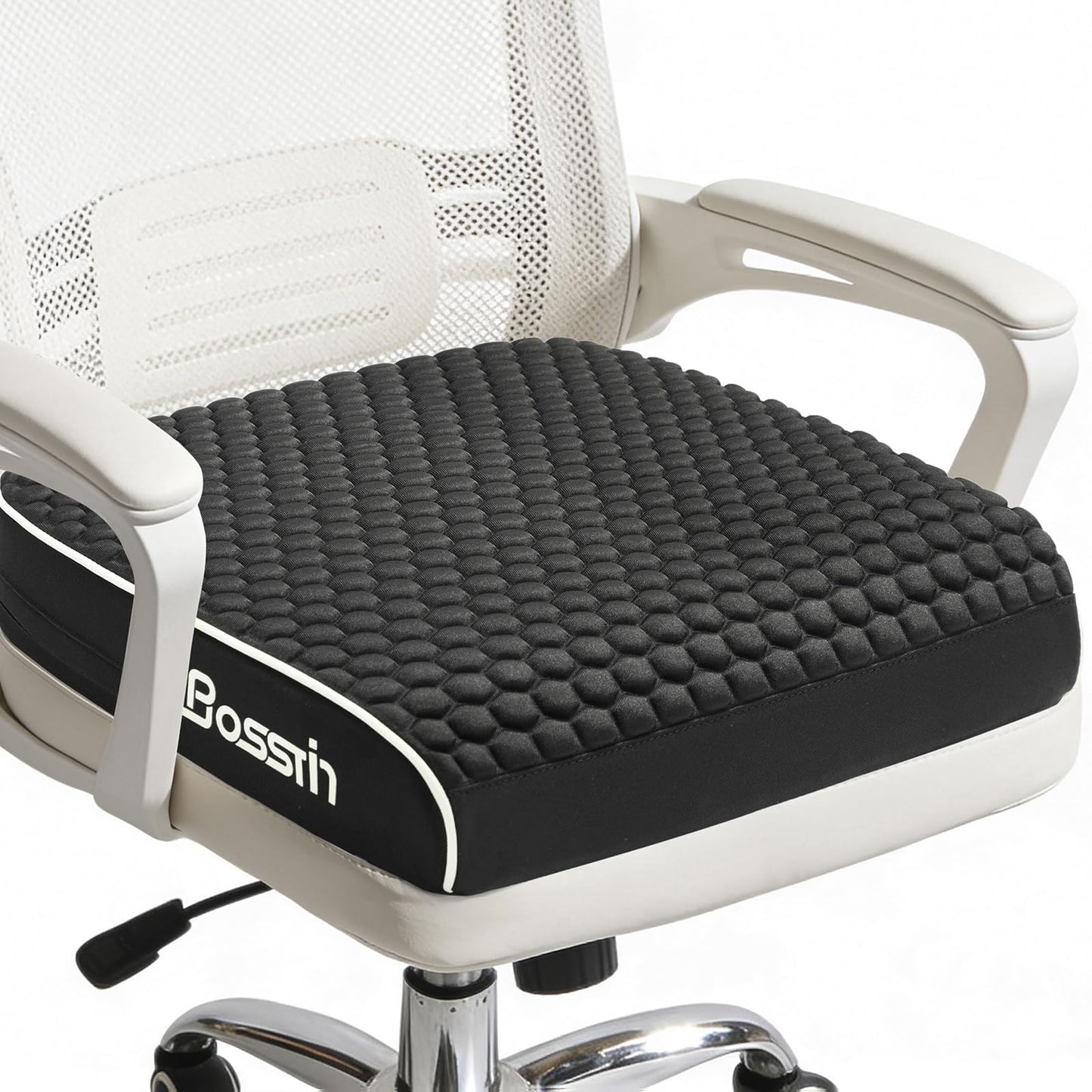 Extra Large Office Chair Cushion (19"x17"x3"), Seat Cushion with Honeycomb Message Dots & High-Resilient Foam for Back & Tailbone Pain Relief, Butt Pillow for Long Sitting, Car Seat, Wheelchair, Floor