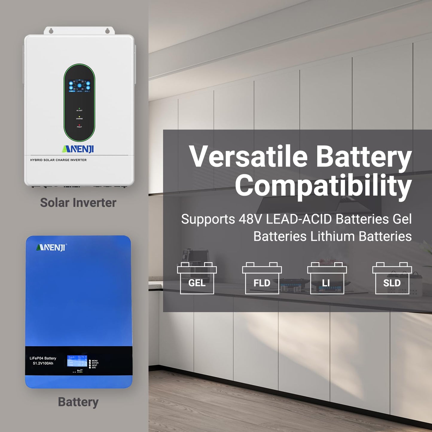 12000W Hybrid Solar Inverter 48V