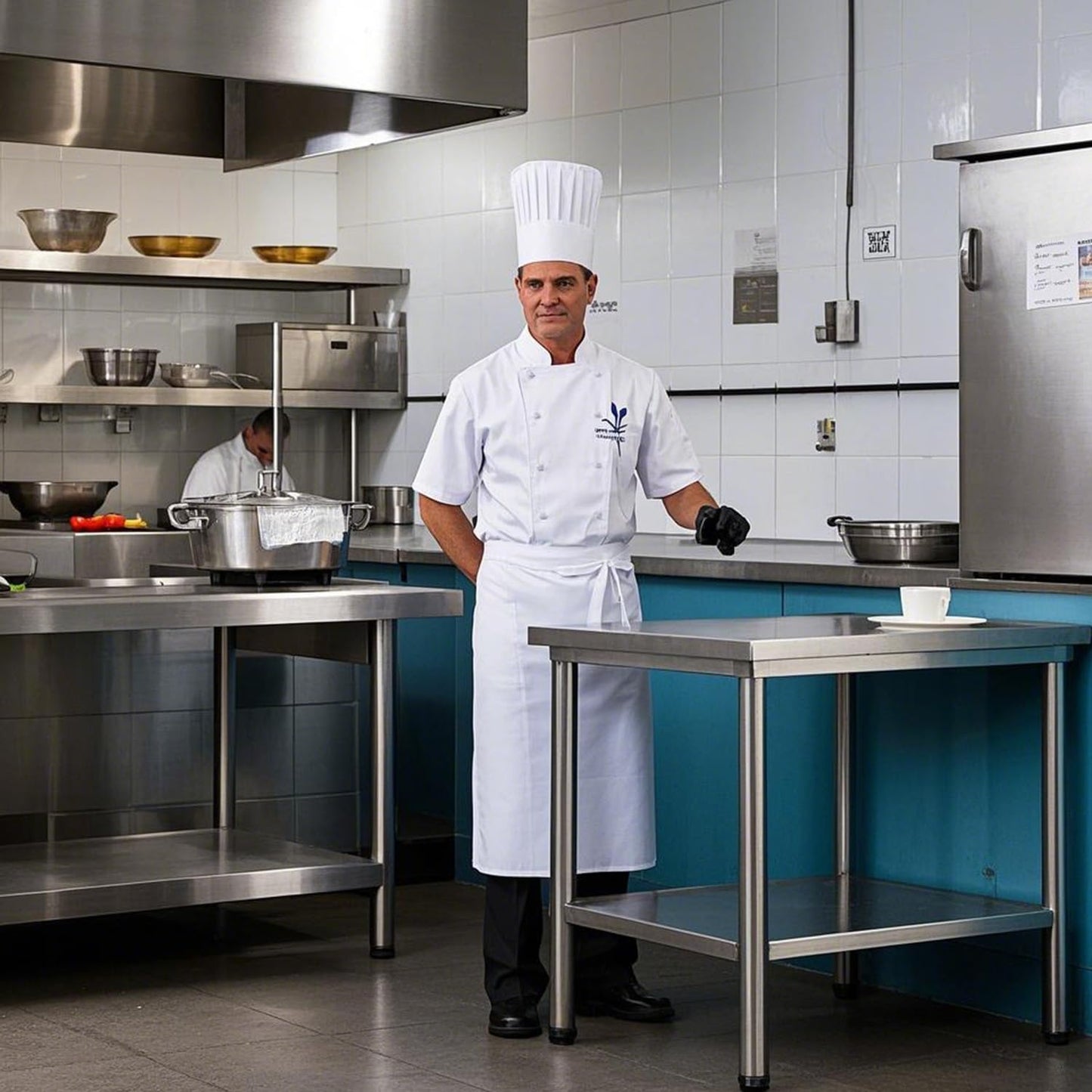 HXCFYP NSF Stainless Steel Table for Prep & Work 36 x 24 Inches,Commercial Heavy Duty Food Prep Worktable with Undershelf for Restaurant, Home and Hotel