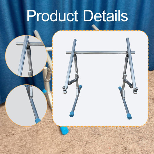 Wsymxuo Embroidery Stitch Stand, Aluminum Alloy, Sturdy, Practical Adjustable, Floor Standing, Embroidery Frame Stand, 1 Bar