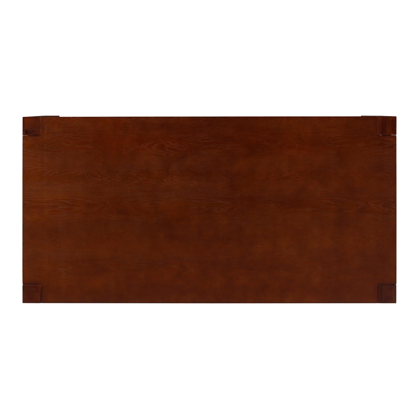 NTC Block 71 Inch Modern Farmhouse Dining Table, Rectangular Dinner Table for Dining Room, Living Room Furniture, Effortless Assembly, Dark Walnut