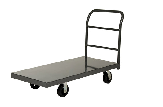 Vestil ECSPT-1832 Steel Smooth Deck Platform Truck 18 In. x 32 In. 2000 Lb. Capacity Black