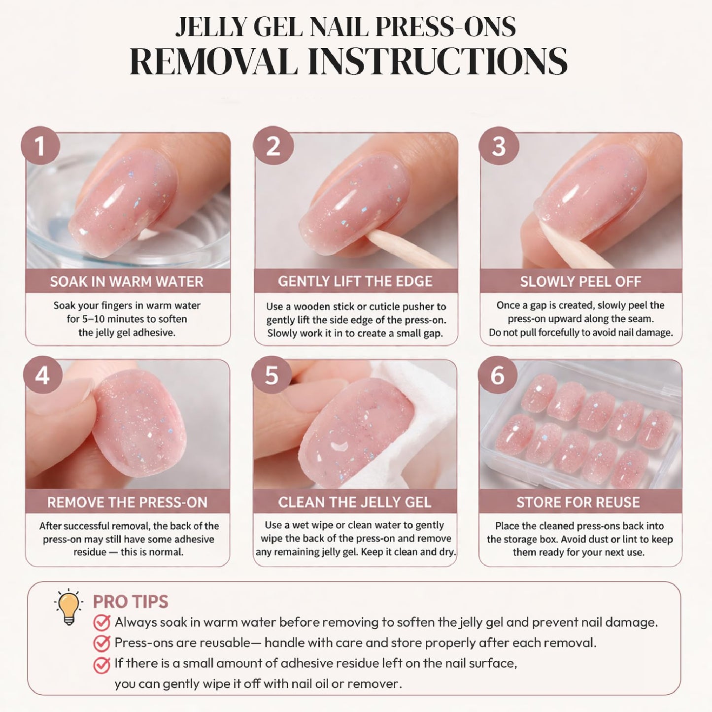 Threelegscat 10 PCS Short Almond Daily Handmade Press on Nails Nude Pink French Tip Polka Dot with 3D Flower Full Cover Fake Nails Reusable for Women Daily, Party, Gift