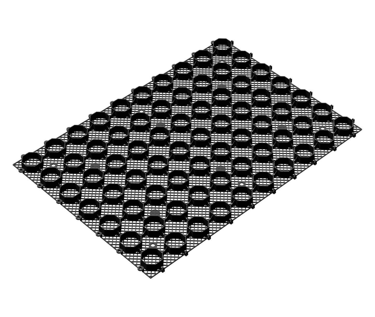 PebbleLock Interlocking Permeable Paver Grid, Heavy-Duty Recycled Plastic Pavers for Driveways, Walkways, Outdoor Flooring, Parking Pads & Landscape Edging, 12-Pack Gravel Stabilizer Panels (64 sq ft)