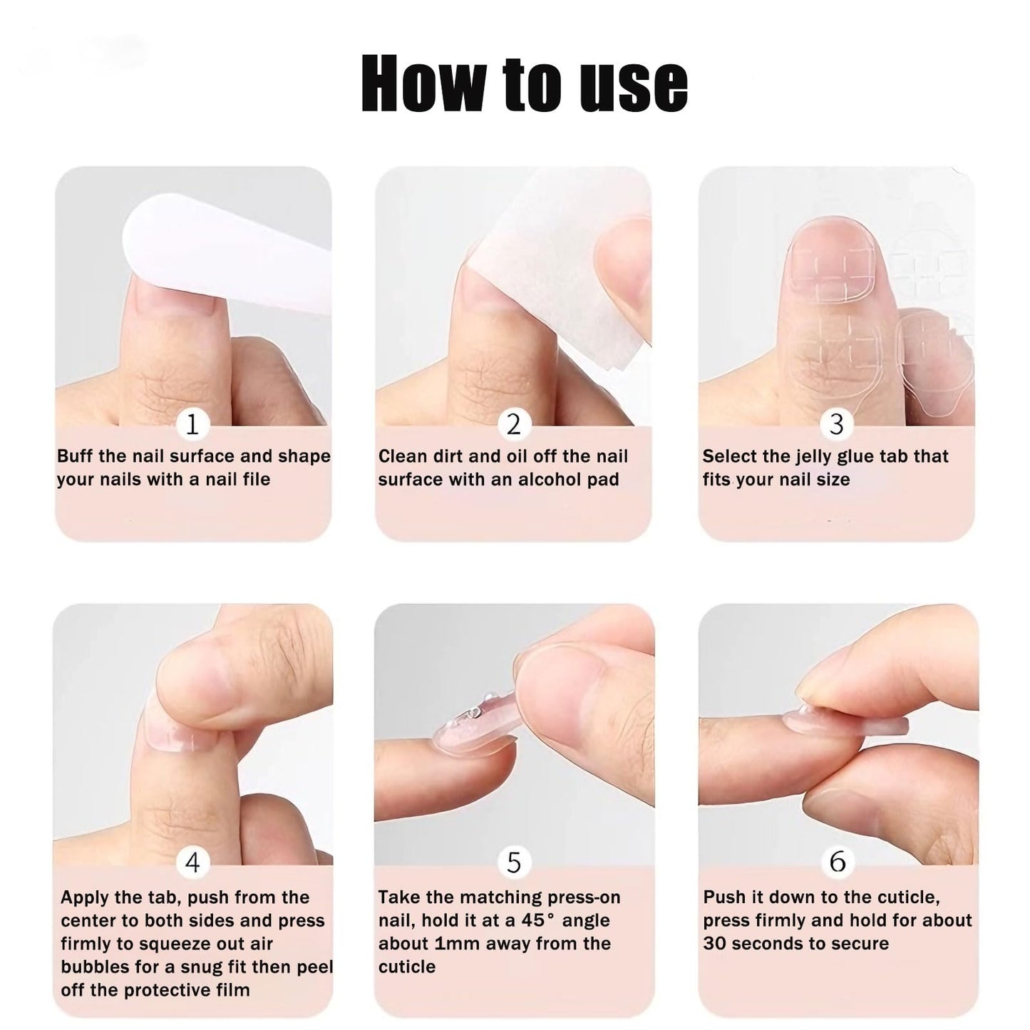 24Pcs White French Tip Press on Nails Medium Almond, Blue Floral Designs, Glossy Full Cover Fake Nails, Reusable Glue on Nails with Acrylic Effect,Nude Nails Press ons for Women