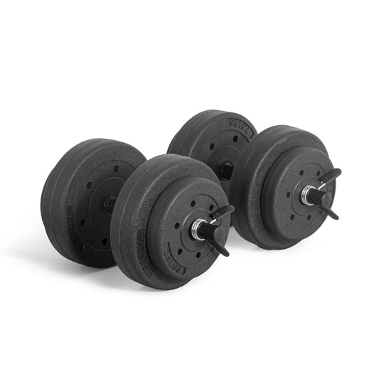 CAP Barbell 40-Pound Adjustable Cement Dumbbell Set – Versatile Weights for Home Gym Excellence