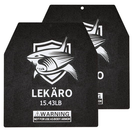 Weighted Vest Plates 9.8"x11" Steel Weight Plates for Vests – 5.51/8.81/15.43/20.94 LB Pairs – Rust-Proof Powder Coated Workout Inserts for CrossFit Murph Rucking Running Strength Training