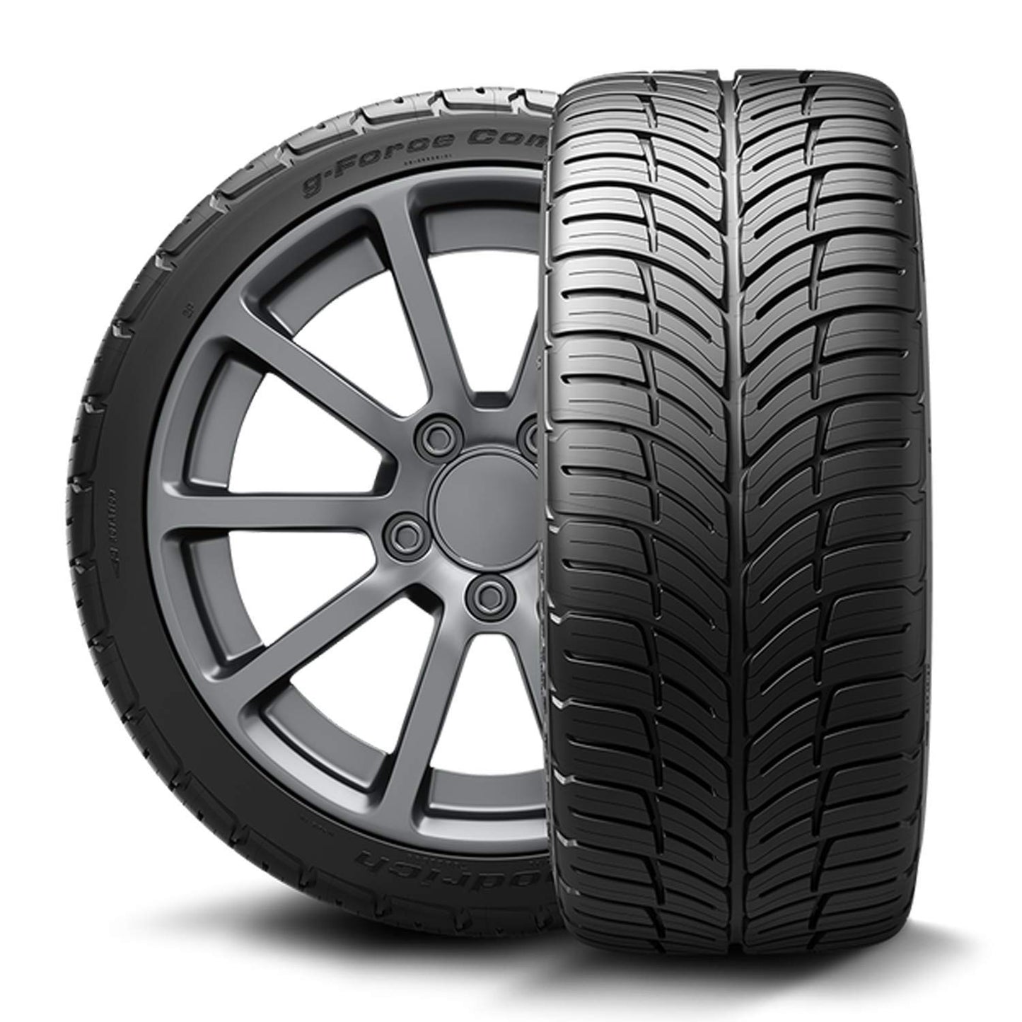 BFGoodrich G-Force Comp-2 A/S Plus All-Season Radial Car Tire for Ultra-High Performance, 215/45ZR17/XL 91W