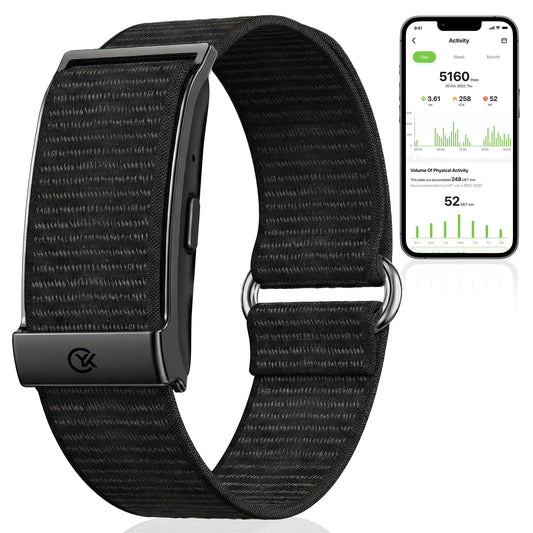 QYZHARYX Smart Bracelet,Health and Fitness Tracker,24/7 Heart Monitor & Sleep Tracker, Multi-Sport Tracker Wristband with Free APP (Black)