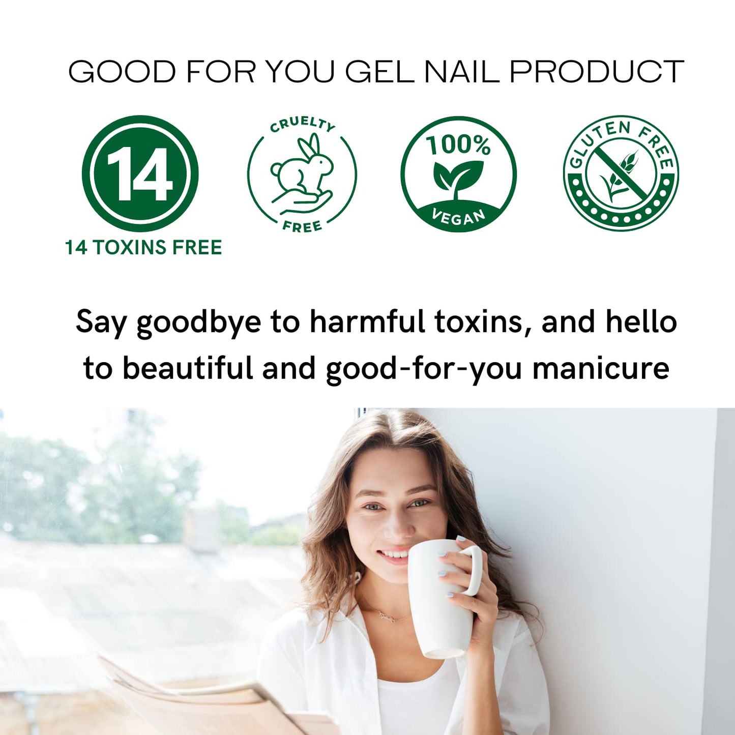 ALICE & BELLA Semi Cured Gel Nail Strips-20 PCS Solid Black Nail Strengthening Gel Stickers, Use with UV Light Lamp, Salon Quality Manicure Wraps (Glossy Solid Black)
