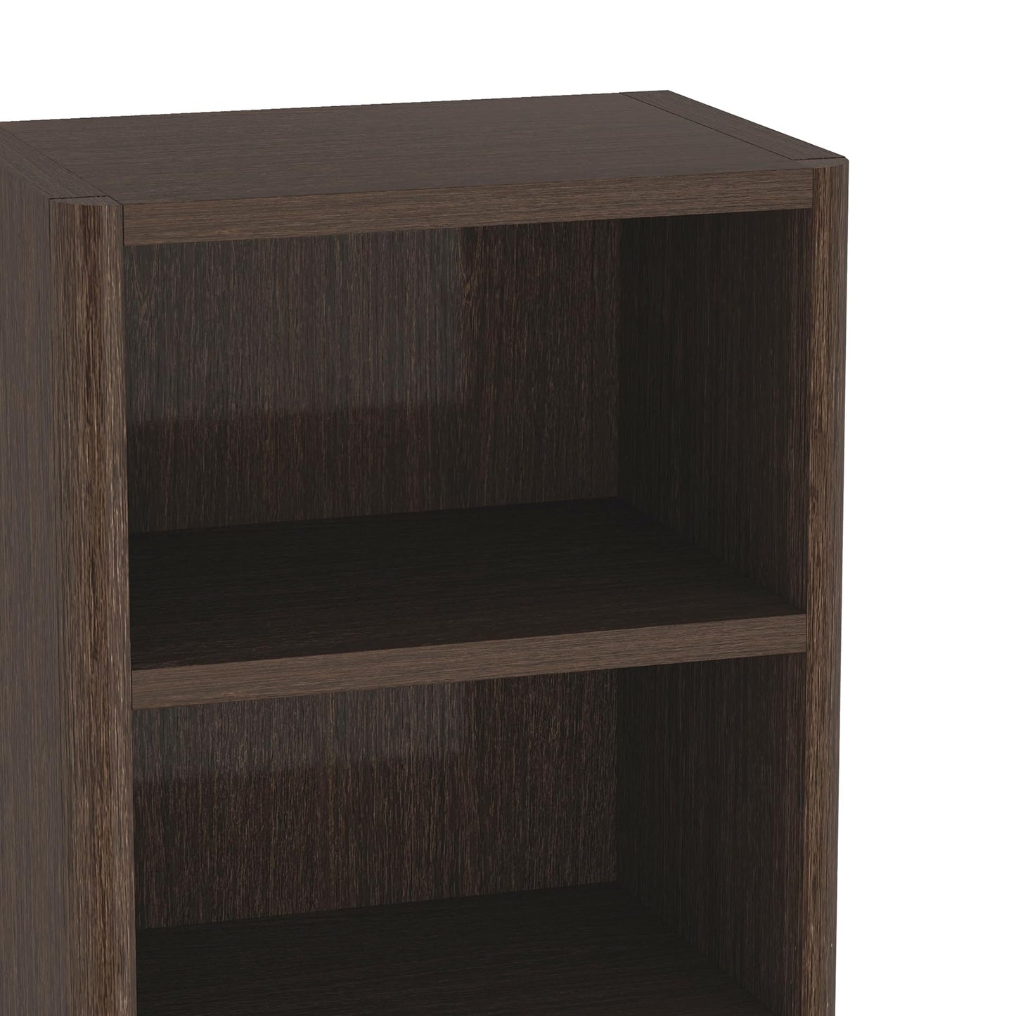 Manhattan Comfort Rivington 79" Tall Modern 5-Tier Bookcase, Open Shelving Storage Cabinet with Adjustable Shelves for Living Room or Home Office, Single Bookcase in Natural Oak