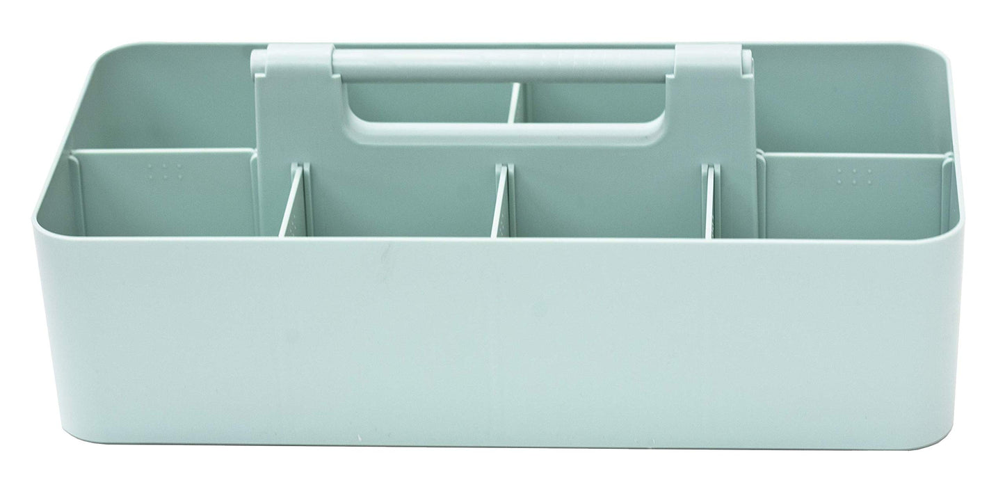 Enjoy Organizer Portable Caddy American Made, DIY Dividers, 8 Compartments, Supply Organizer, Portable Tote Basket with Handle Storage Organizer Bathroom, Office, Crafts, or School Supplies