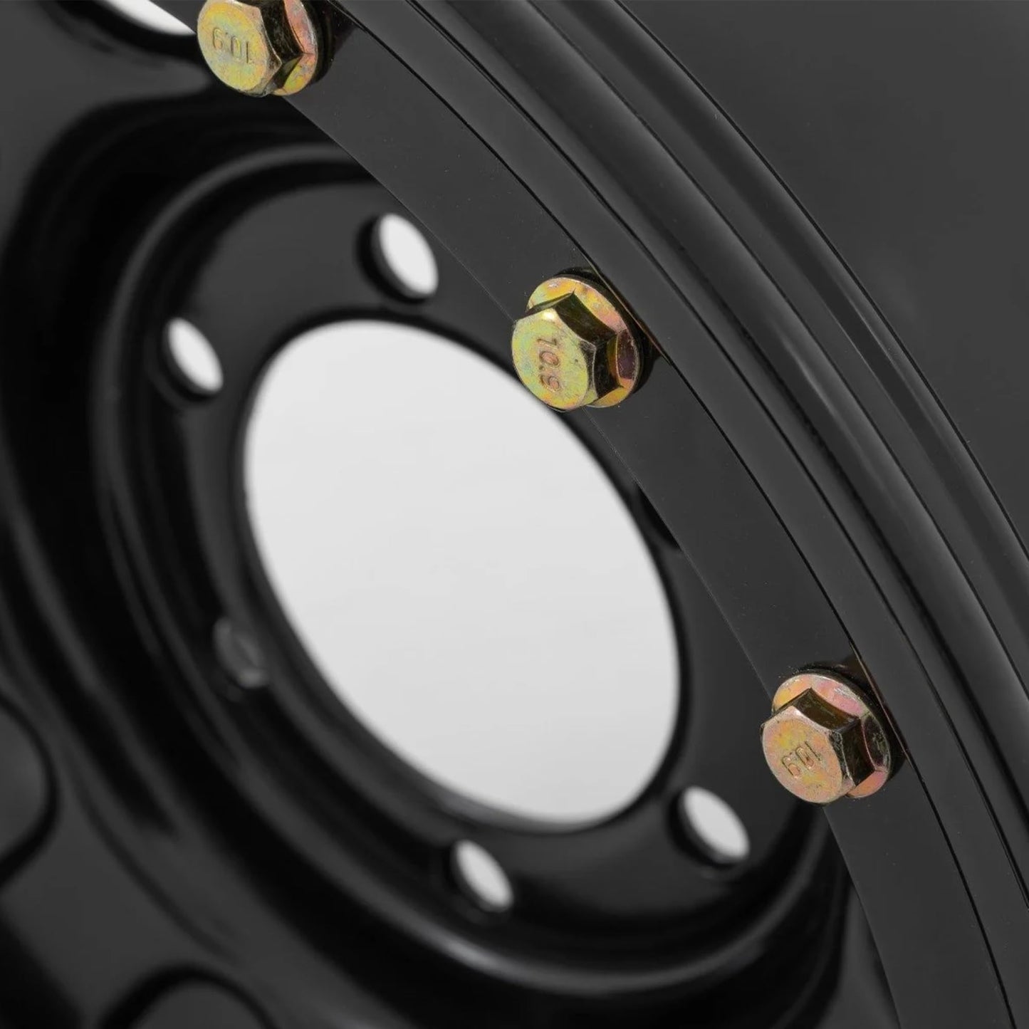 Rough Country 15x10 Black Steel Simulated Beadlock Wheel - 5x4.5, 39mm Offset, 3.30 Bore, Heavy-Duty Off-Road Rim for Trucks, Jeeps & SUVs