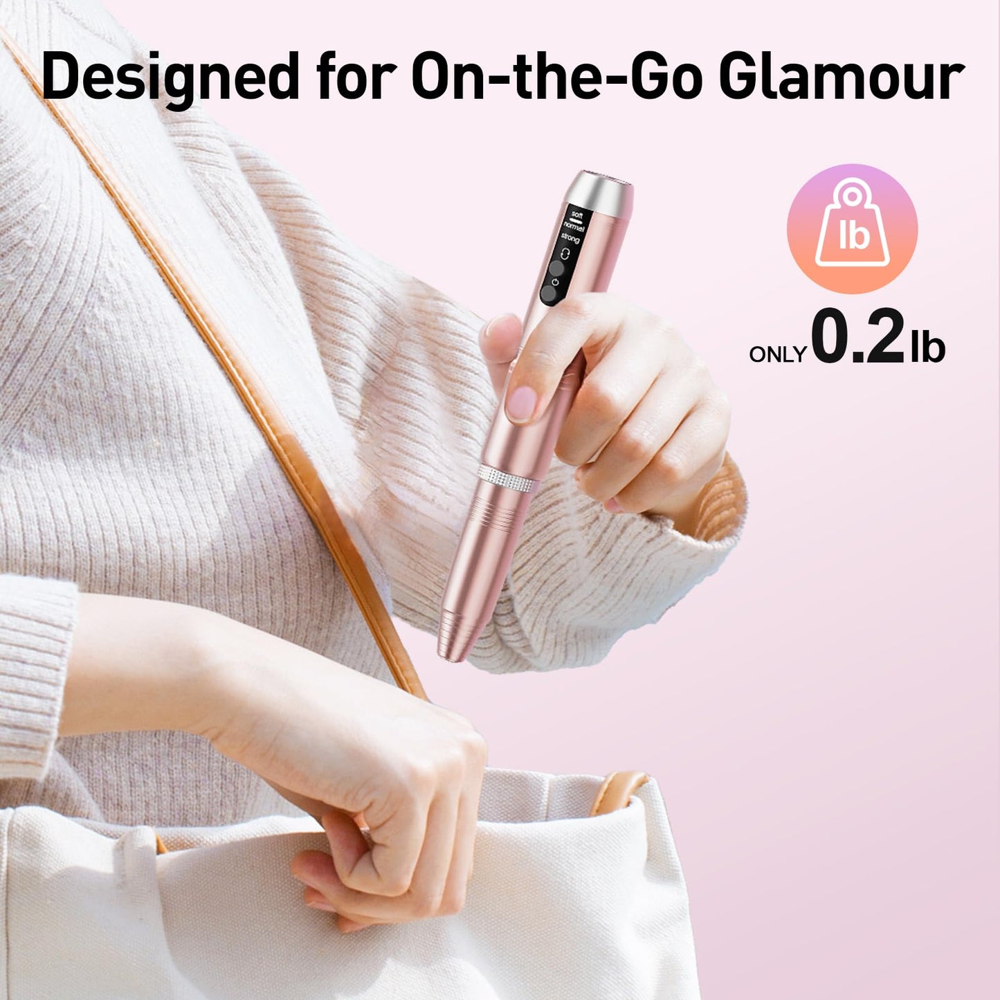 Cordless Nail Drill, Portable Electric Nail File with 11 in 1 Nail Drill Bits for Acrylic Gel Dip Powder Nails, Rechargable Efile Nail Drill Machine Kit for Home Manicure Pedicure, Gold