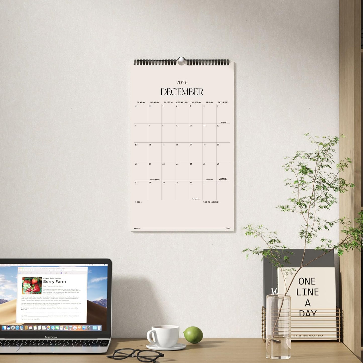 Jotsome Wall Calendar 2026-2027, Large Monthly Wall Calendar From Now to June 2027 11x17 inch for Home and Office, Easy Planning, Gift for the Holidays