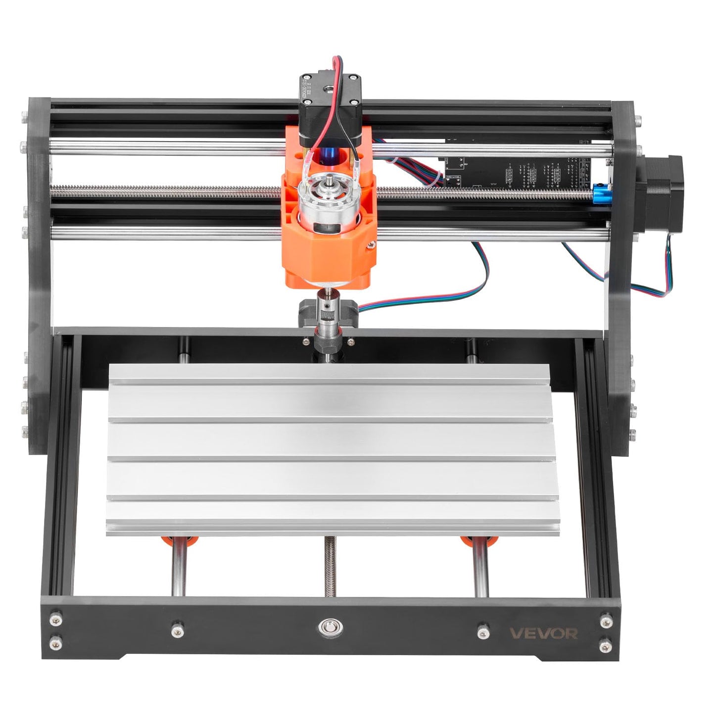 VEVOR 3018 CNC Router Machine, 60W Spindle, 3-Axis Wood Engraving Milling Machine, with 300 x 180 x 40 mm Working Area, Aluminum Alloy Construction, Rotary Knob, for Wood Acrylic Carving Cutting