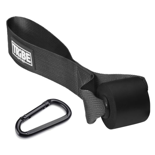 Tribe Lifting Door Anchor for Resistance Bands with Carabiner - Heavy Duty Door Anchor Strap for Home Workout, Strength Training and Physical Therapy - Portable Door Exercise Equipment