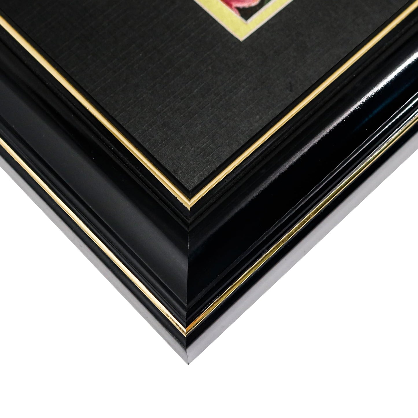 GraduationMall Class of 2026 Graduation Shadow Box Frame for 8.5x11 Diploma, 4x6 Picture with Cap & Tassel Holder, Black Wood Display Case with Black Gold Mat
