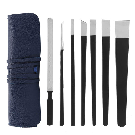 Watris Veiyi 7PCS Pedicure Knife Set, Ingrown Toenail Removal Kit, Pedicure Callus Shaver Tools, Professional Foot Scraper, Steel Foot Care for Dead Skin Corn Foot Remover Foot File Rasp (7in)